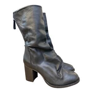Free People Elle Slouch Block Heel Boot EUC Women size 41 US 10